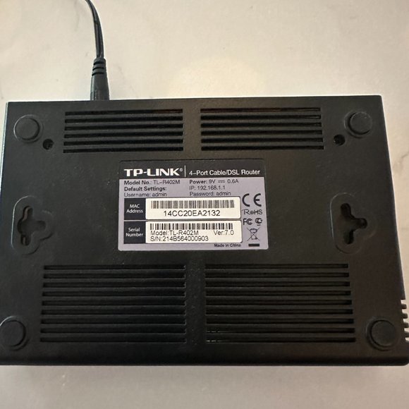 TP-Link 4-Port Cable/DSL Router - Picture 5 of 7